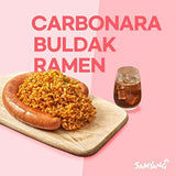 Samyang Carbo Buldak Hot Chicken Flavor Ramen, 3.7 oz, Big Bowl