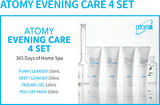 Atomy Evening Care 4 Set - Deep Cleanser, Foam Cleanser, Peeling Gel, Peel-off Mask, 4-in-1 set Skin Care