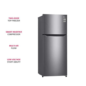 LG 7.2 Cu. Ft. No Frost Top Mount Refrigerator GR-B202SQBB