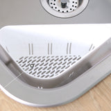 Food Waste Basket Sink Drainage Corner Trash Bin