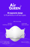 Air QUEEN Breeze Mask Reusable Nano filter Mask